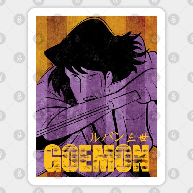 035 goemon vintage Sticker by Yexart